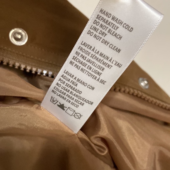 SALE - Good American suede track jacket - sepia001 - size 1 - Picture 6 of 7